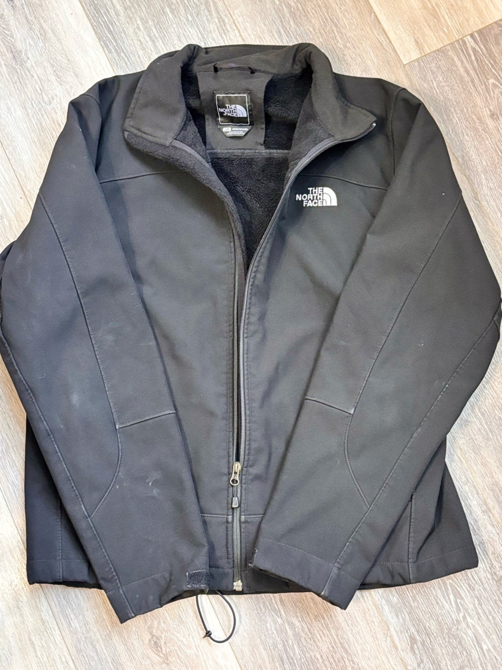 Mens NORTH FACE Apex Chromium Thermal Soft Shell Zip Sweater Jacket Large